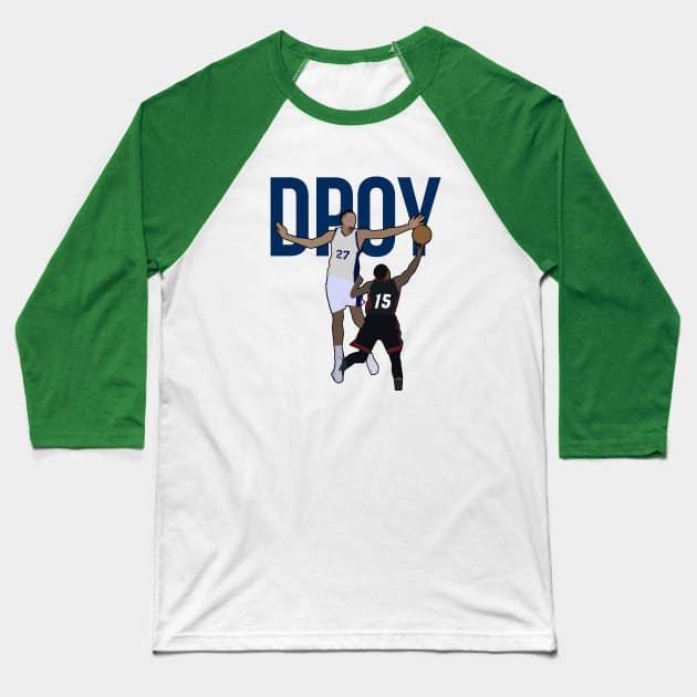 Rudy Gobert - DPOY Baseball T-Shirt by xavierjfong